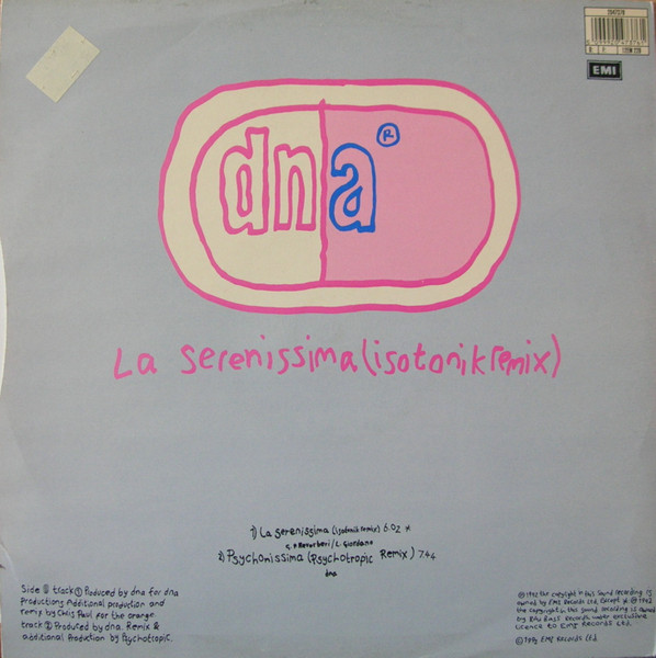 DNA Featuring Jo Nye - Blue Love (Call My Name) (Remixes) | EMI (12EM 226) - 2