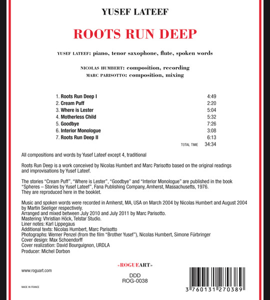 Yusef Lateef , Nicolas Humbert , Marc Parisotto - Roots Run Deep | Rogueart (ROG-0038) - 2 Yusef Lateef , Nicolas Humbert , Marc Parisotto - Roots Run Deep | Rogueart (ROG-0038) - 2