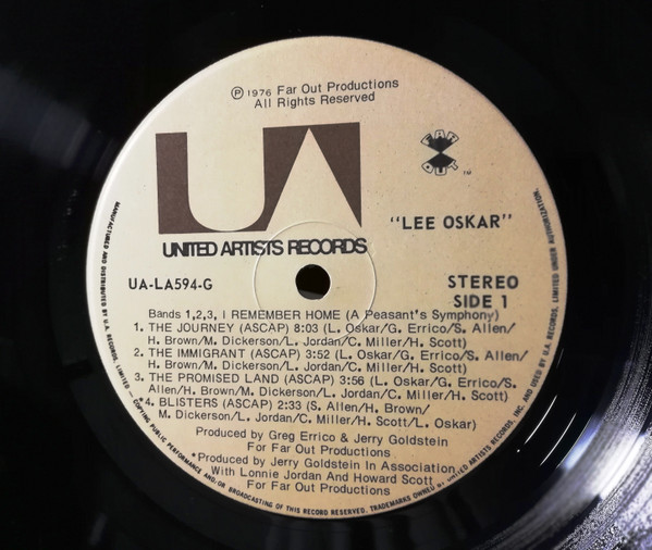 Lee Oskar - Lee Oskar | United Artists Records (UA-LA594-G) - 3 Lee Oskar - Lee Oskar | United Artists Records (UA-LA594-G) - 3