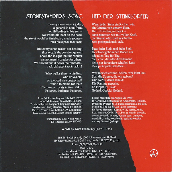 The Ex - Lied Der Steinklopfer / Stonestampers Song | Ex Records (EX 043) - 2