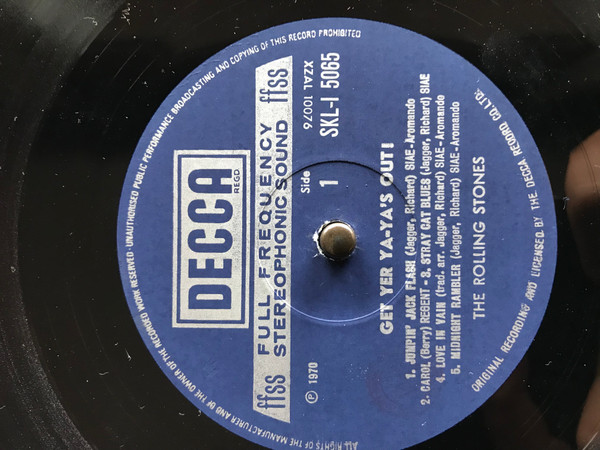 The Rolling Stones - Get Yer Ya-Ya's Out! - The Rolling Stones In Concert | Decca (SKLI 5065) - 2 The Rolling Stones - Get Yer Ya-Ya's Out! - The Rolling Stones In Concert | Decca (SKLI 5065) - 2