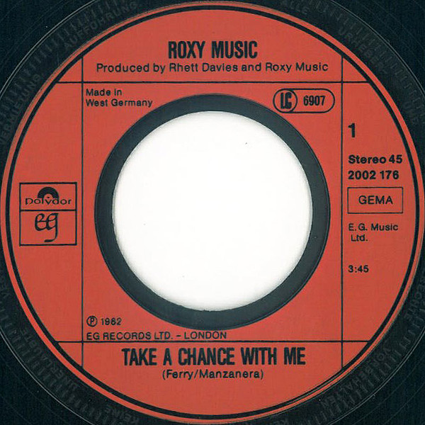 Roxy Music - Take A Chance With Me | EG (2002 176) - 3