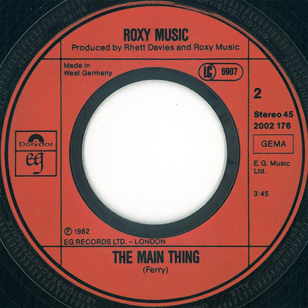 Roxy Music - Take A Chance With Me | EG (2002 176) - 4