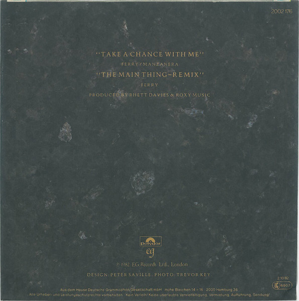 Roxy Music - Take A Chance With Me | EG (2002 176) - 2