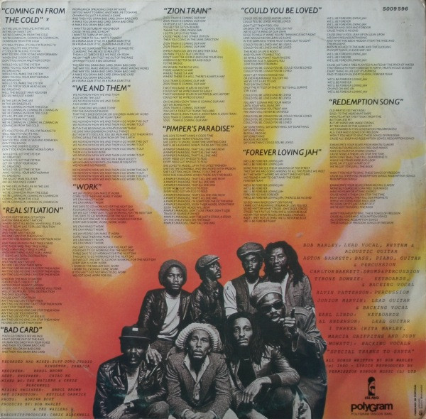 Bob Marley & The Wailers - Uprising | Tuff Gong (5009 596) - 2 Bob Marley & The Wailers - Uprising | Tuff Gong (5009 596) - 2
