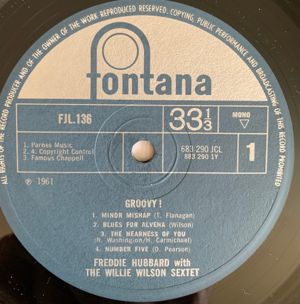 Freddie Hubbard - Groovy! | Fontana (FJL 136) - 3 Freddie Hubbard - Groovy! | Fontana (FJL 136) - 3