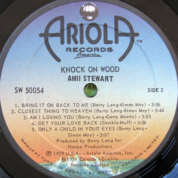 Amii Stewart - Knock On Wood | Ariola Records America (SW 50054) - 2 Amii Stewart - Knock On Wood | Ariola Records America (SW 50054) - 2