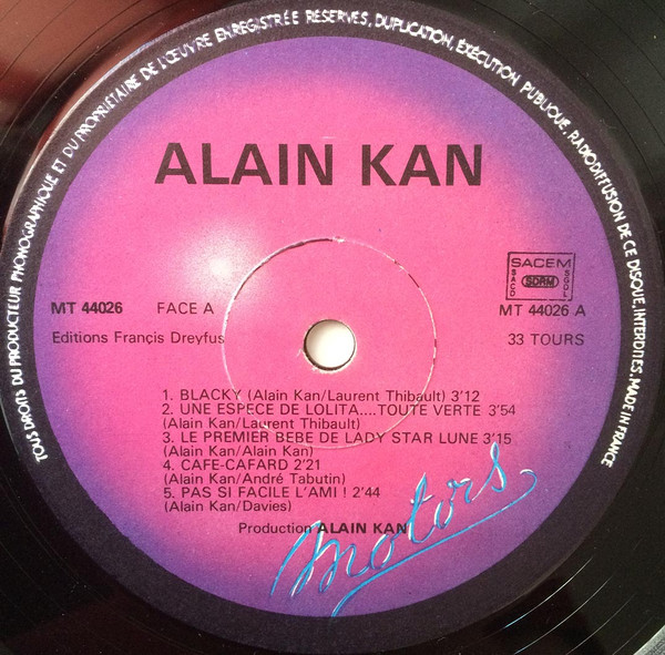 Alain Kan - Et Gary Cooper S'Éloigna Dans Le Désert... | Les Disques Motors (MT 44026) - 4 Alain Kan - Et Gary Cooper S'Éloigna Dans Le Désert... | Les Disques Motors (MT 44026) - 4