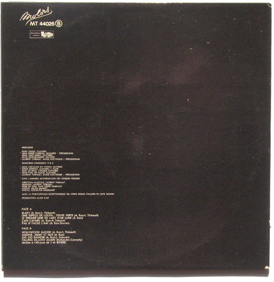 Alain Kan - Et Gary Cooper S'Éloigna Dans Le Désert... | Les Disques Motors (MT 44026) - 2 Alain Kan - Et Gary Cooper S'Éloigna Dans Le Désert... | Les Disques Motors (MT 44026) - 2