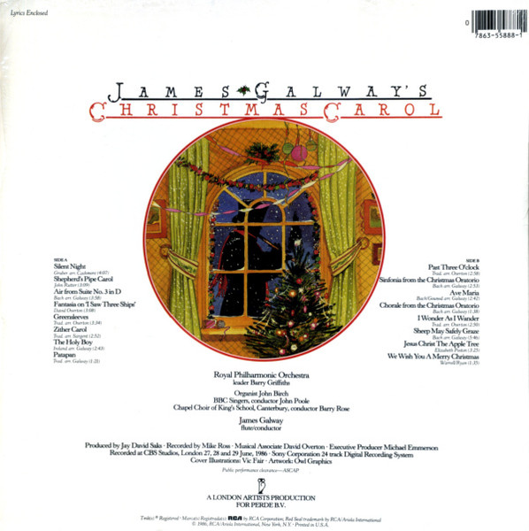 James Galway - Christmas Carol | RCA (HRC1-5888) - 2 James Galway - Christmas Carol | RCA (HRC1-5888) - 2