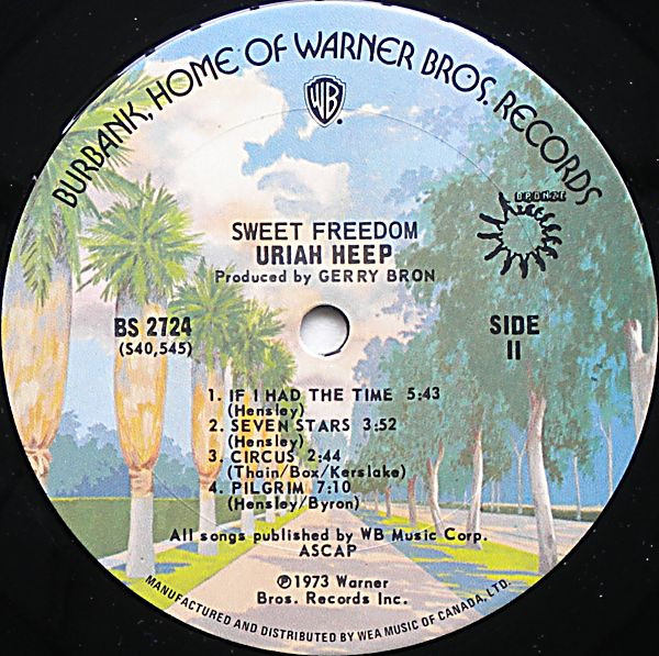 Uriah Heep - Sweet Freedom [Vinyl] | Bronze (BS 2724) - 4