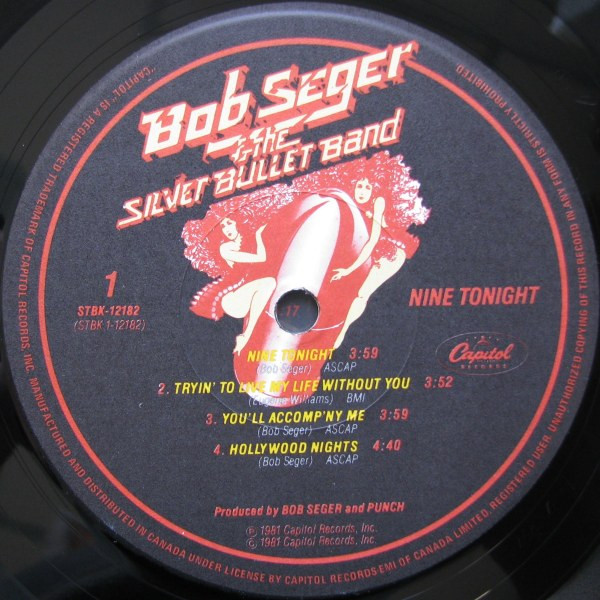 Bob Seger And The Silver Bullet Band - Nine Tonight (2LP) [Vinyl] | Capitol Records (STBK-12182) - 4