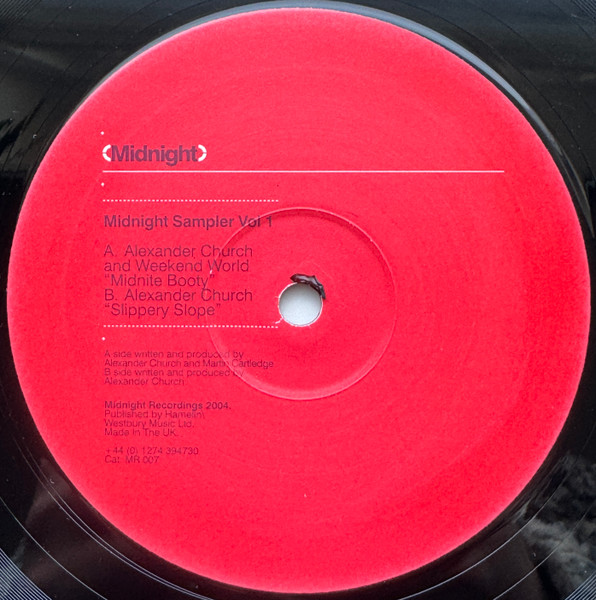 Alexander Church / Weekend World - Midnight Sampler Vol 1 | Midnight Recordings (MR 007) - main Alexander Church / Weekend World - Midnight Sampler Vol 1 | Midnight Recordings (MR 007) - main