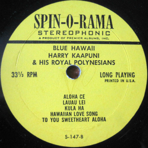 Billy Mure And Orchestra - Blue Hawaii | Spin-O-Rama (S-147) - 3 Billy Mure And Orchestra - Blue Hawaii | Spin-O-Rama (S-147) - 3
