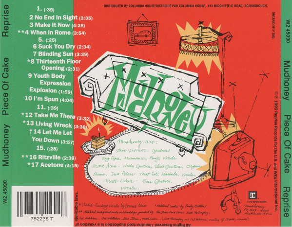 Mudhoney - Piece Of Cake [CD] | Reprise Records (W2 45090) - 2