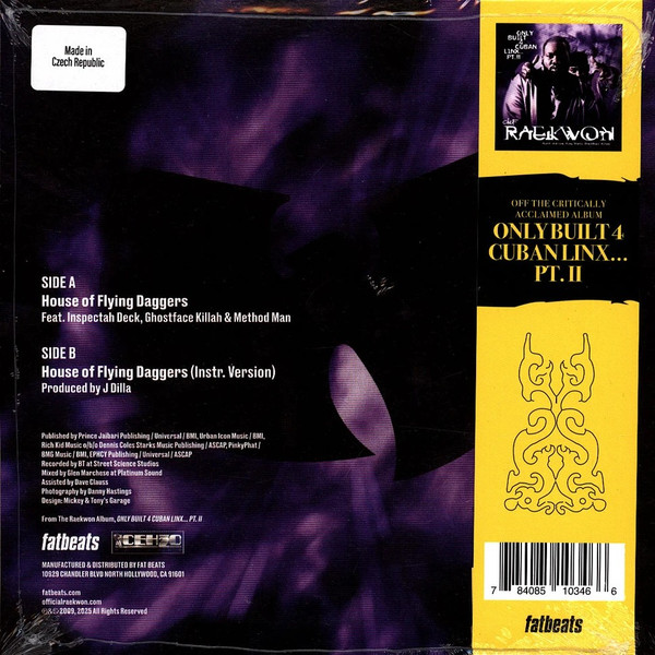 Raekwon - House Of Flying Daggers | Fat Beats (F-CHEF003) - 2