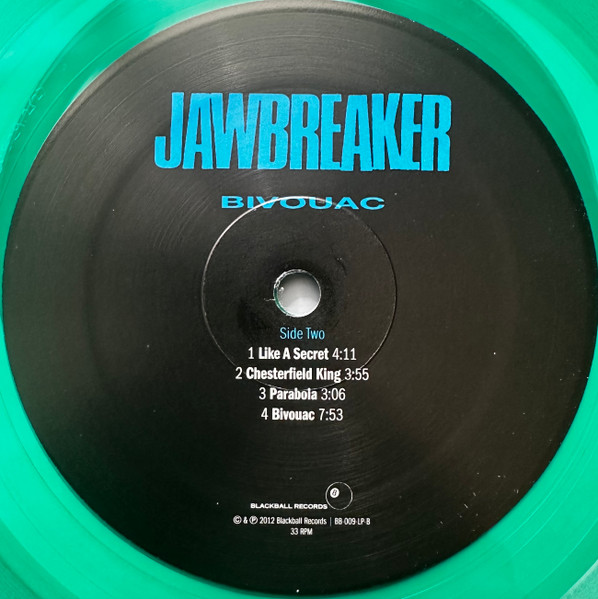 Jawbreaker - Bivouac (Green Transparent Vinyl) [Vinyl] | Blackball Records (BB-009-LP) - 4