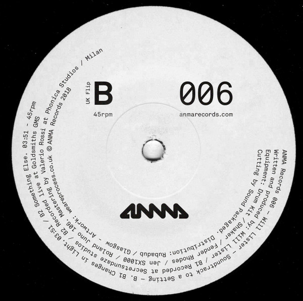 Trinidadian Deep  &  Will Lister - Soundtrack To A Setting | ANMA Records (006) - 2