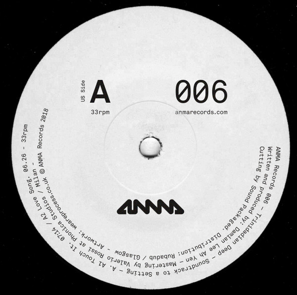 Trinidadian Deep  &  Will Lister - Soundtrack To A Setting | ANMA Records (006)