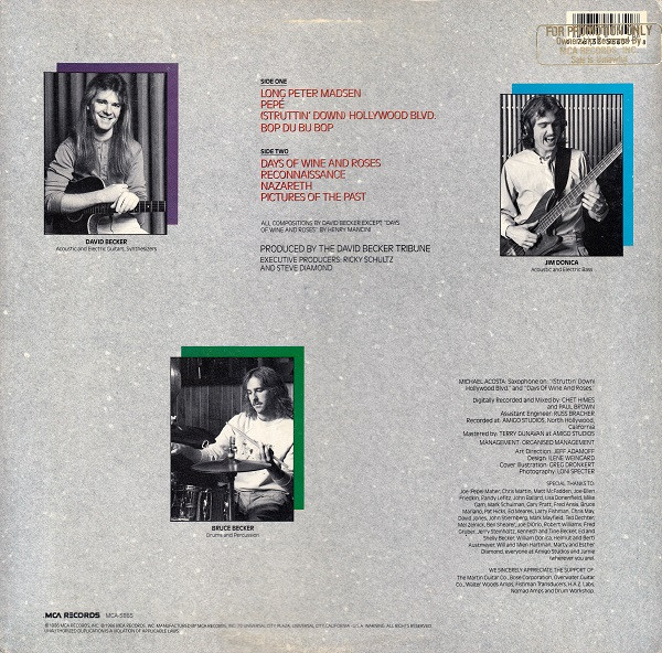 David Becker Tribune - Long Peter Madsen | MCA Records (MCA-5865) - 2 David Becker Tribune - Long Peter Madsen | MCA Records (MCA-5865) - 2