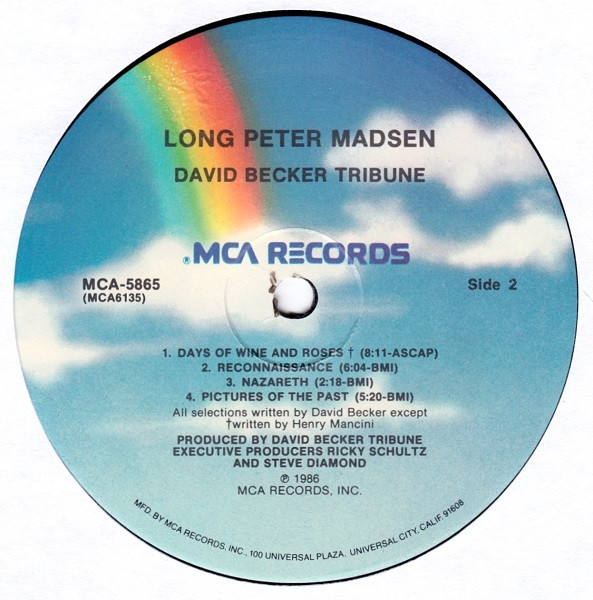 David Becker Tribune - Long Peter Madsen | MCA Records (MCA-5865) - 4 David Becker Tribune - Long Peter Madsen | MCA Records (MCA-5865) - 4