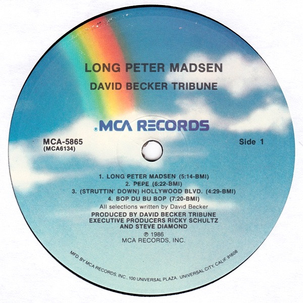 David Becker Tribune - Long Peter Madsen | MCA Records (MCA-5865) - 3 David Becker Tribune - Long Peter Madsen | MCA Records (MCA-5865) - 3