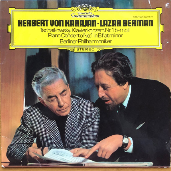 Pyotr Ilyich Tchaikovsky / Herbert von Karajan , Lazar Berman , Berliner Philharmoniker - Klavierkonzert Nr. 1 B-Moll / Piano Concerto No. 1 In B Flat Minor | Deutsche Grammophon (2530 677)