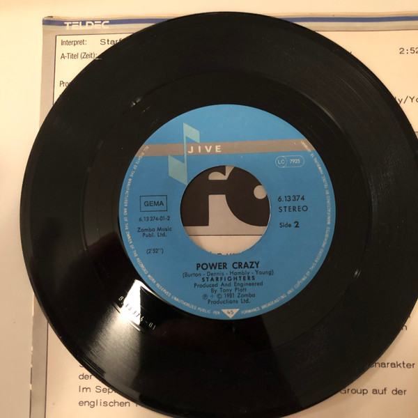 Starfighters - Alley Cat Blues | Jive (6.13374) - 4