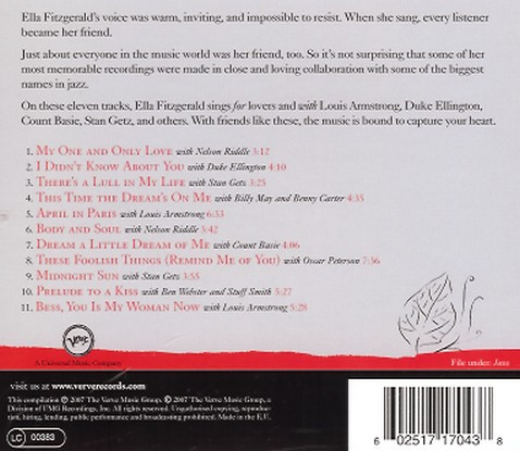 Ella Fitzgerald - & Friends For Lovers | Verve Records (0602517170438)