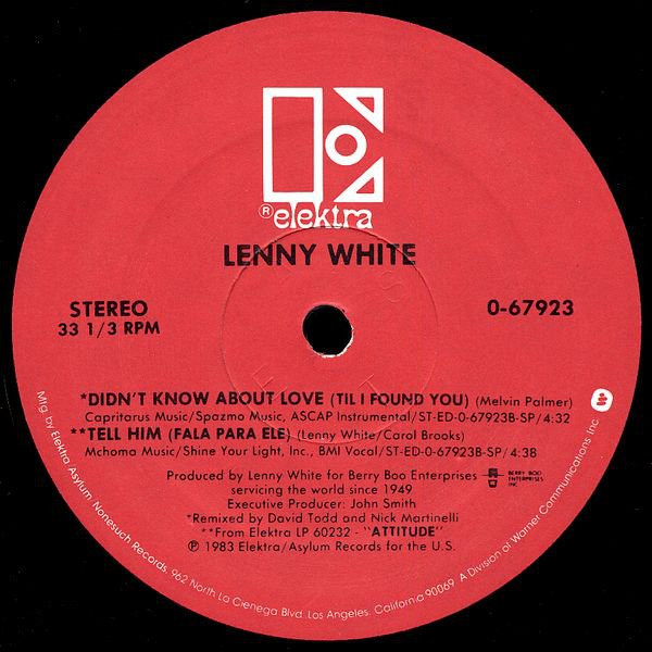 Lenny White - Didn't Know About Love (Till I Found You) | Elektra (0-67923) - 2