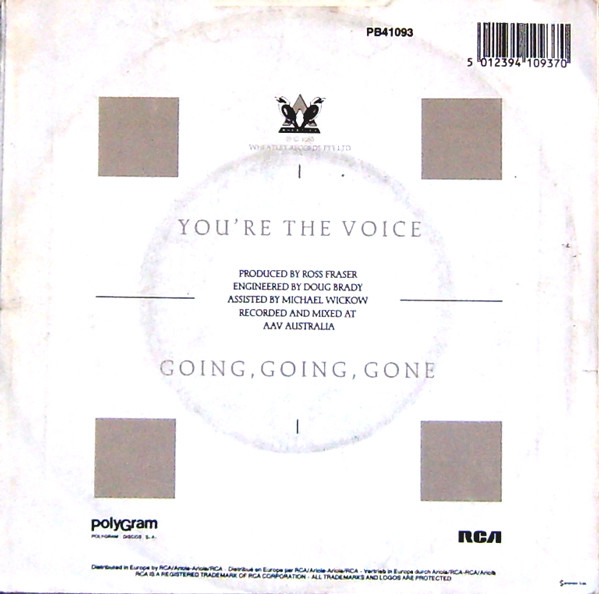 John Farnham - You're The Voice | RCA (PB 41093) - main