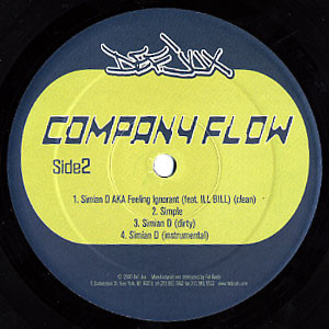 Company Flow / Cannibal Ox - DPA (As Seen On T.V.) / Iron Galaxy | Def Jux (DJ 02) - 3