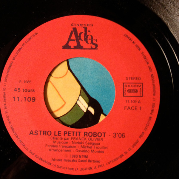 Franck Olivier - Astro Le Petit Robot | Disques Adès (11.109) - 4