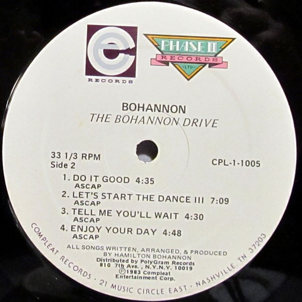 Hamilton Bohannon - The Bohannon Drive | Compleat Records (CPL-1-1005) - 4
