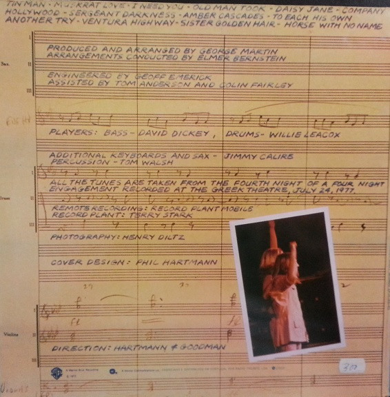 America - Live | Warner Bros. Records (WAR 56 434) - 2
