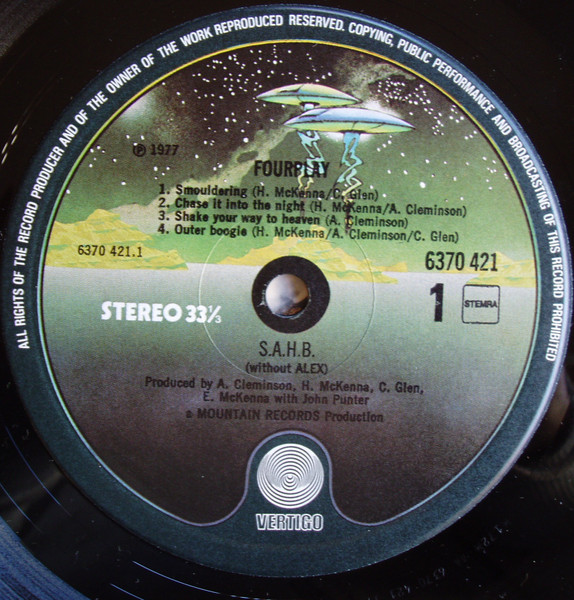 The Sensational Alex Harvey Band - Fourplay | Vertigo (6370 421) - 3