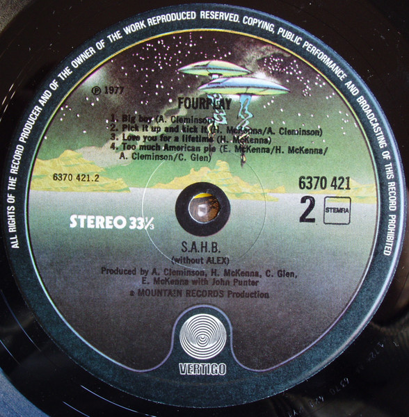 The Sensational Alex Harvey Band - Fourplay | Vertigo (6370 421) - 4