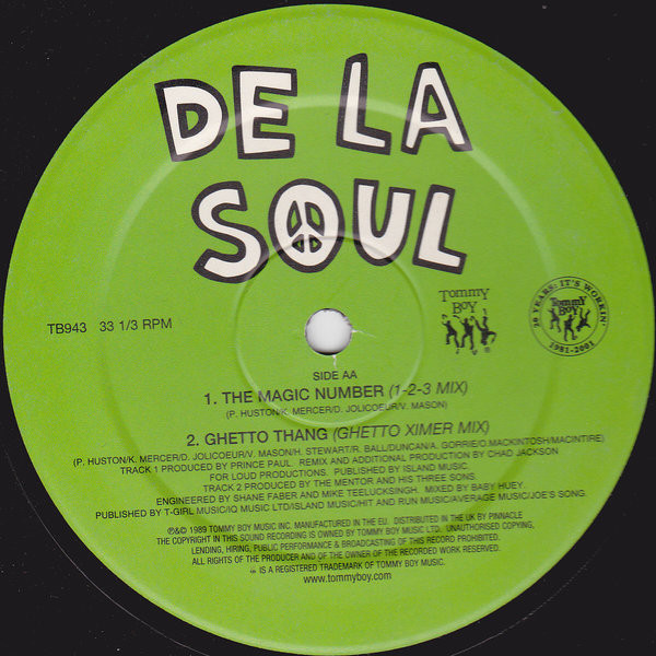 De La Soul - Buddy / The Magic Number | Tommy Boy (TB 943) - 3 De La Soul - Buddy / The Magic Number | Tommy Boy (TB 943) - 3