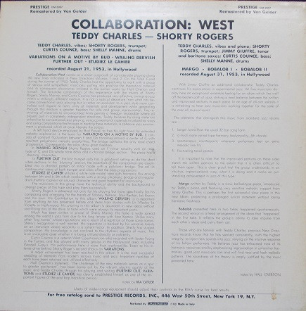 Teddy Charles / Shorty Rogers - Collaboration West | Prestige (OM 2007) - 2