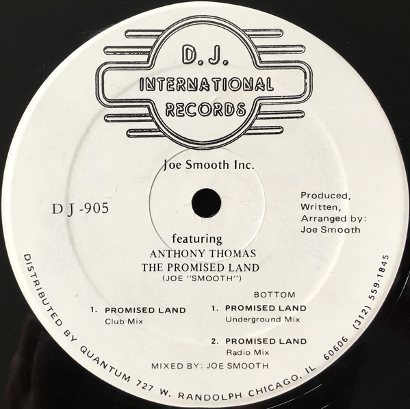 Joe Smooth Featuring Anthony Thomas - The Promised Land | D.J. International Records (D J -905)