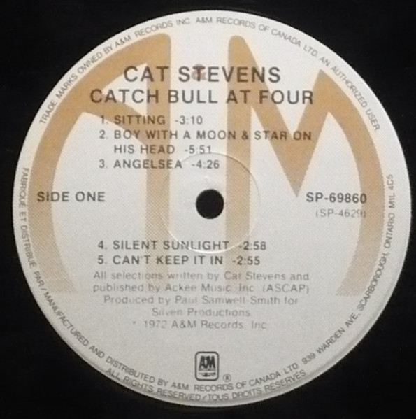 Cat Stevens - Catch Bull At Four | A&M Records (SP-69860) - 3 Cat Stevens - Catch Bull At Four | A&M Records (SP-69860) - 3