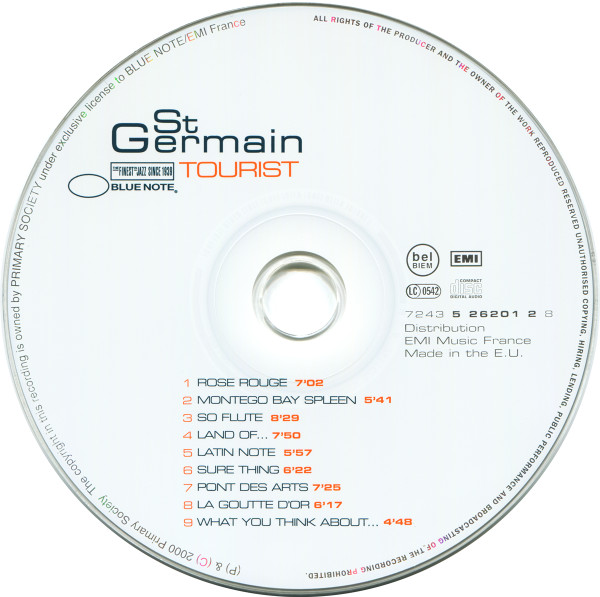 St Germain - Tourist | Blue Note (7243 5 26201 2 8) - 3 St Germain - Tourist | Blue Note (7243 5 26201 2 8) - 3