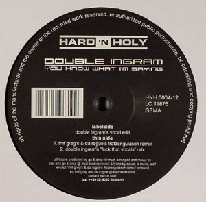 Double Ingram - You Know What I'm Saying | Hard 'N Holy (HNH0004-12) - main