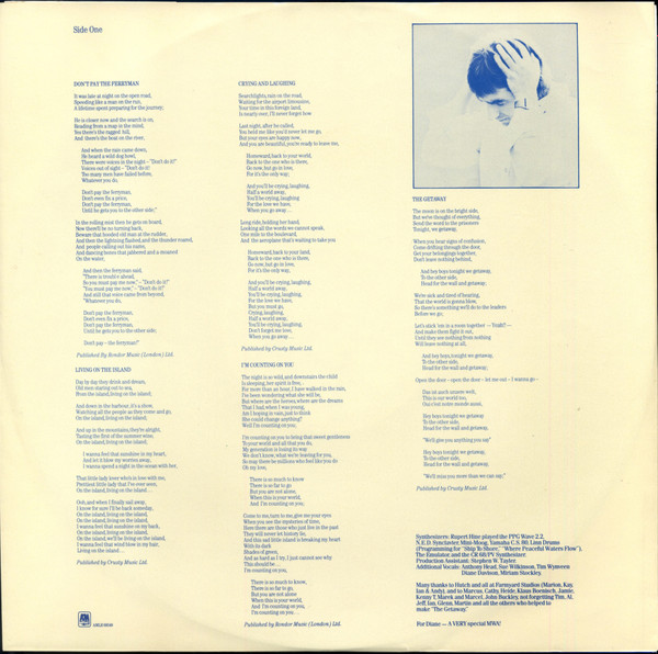 Chris de Burgh - The Getaway | A&M Records (AMLH 68549) - 3