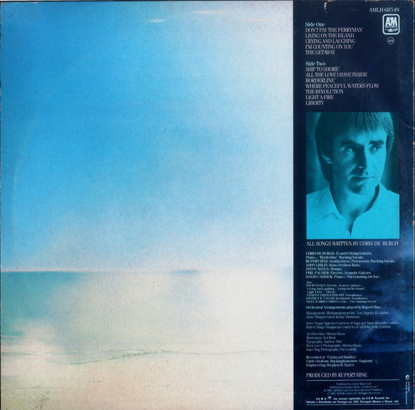 Chris de Burgh - The Getaway | A&M Records (AMLH 68549) - 2