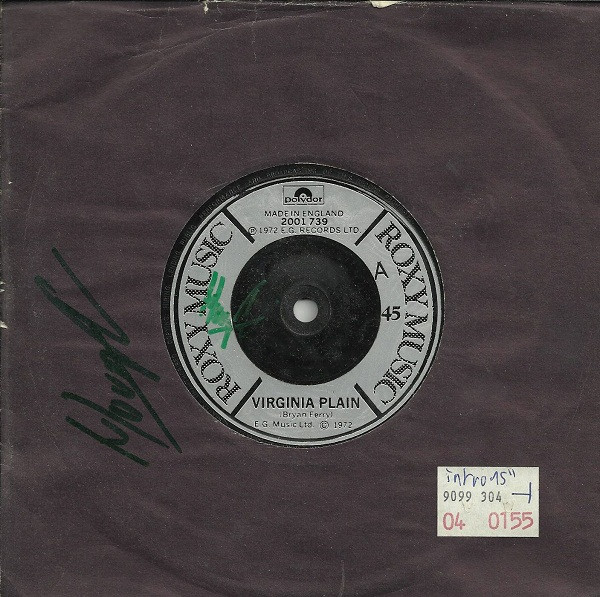 Roxy Music - Virginia Plain / Pyjamarama | Polydor (2001 739) - 3
