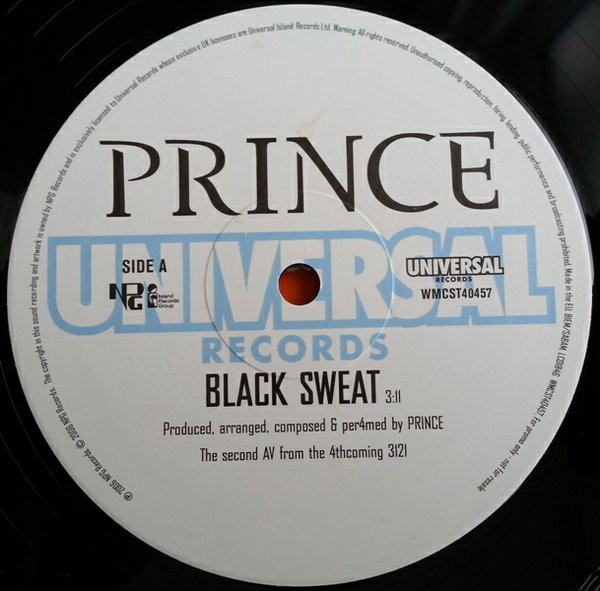 Prince - Black Sweat / Beautiful, Loved & Blessed | NPG Records (WMCST40457) - 2