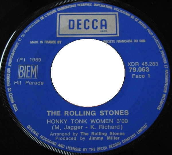 The Rolling Stones - Honky Tonk Women / You Can't Always Get What You Want | Decca (79 063) - 3