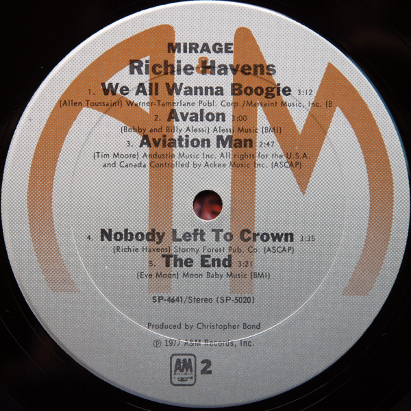 Richie Havens - Mirage | A&M Records (SP-4641) - 4
