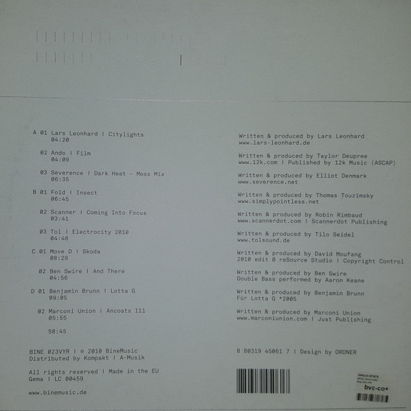 Various - BineMusic Presents Various Artists | 2010 | BineMusic (BINE 023VYR) - 2